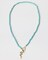 Turquoise Beaded Gold Western Snake Convertible Toggle Necklace Coastal Cowgirl